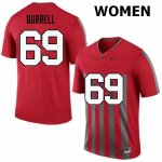 Women's Ohio State Buckeyes #69 Matthew Burrell Throwback Nike NCAA College Football Jersey Version RGU6444BP